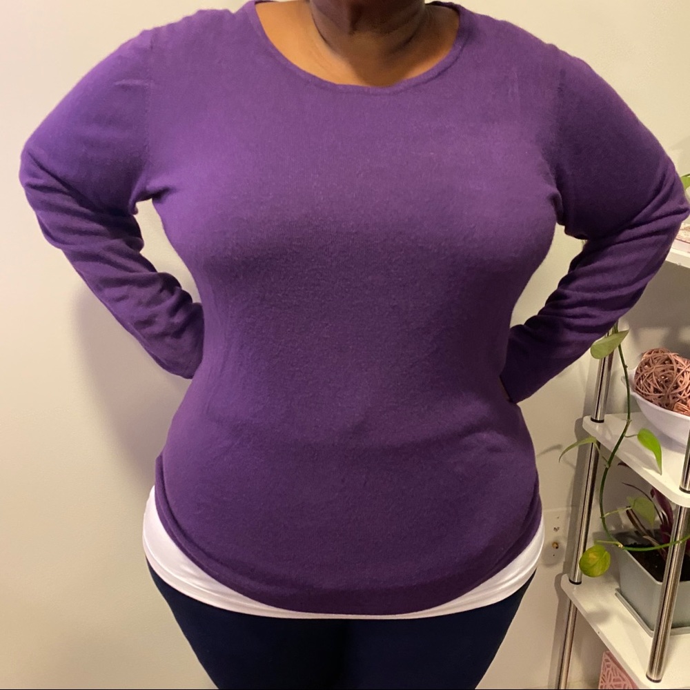 Purple sweater